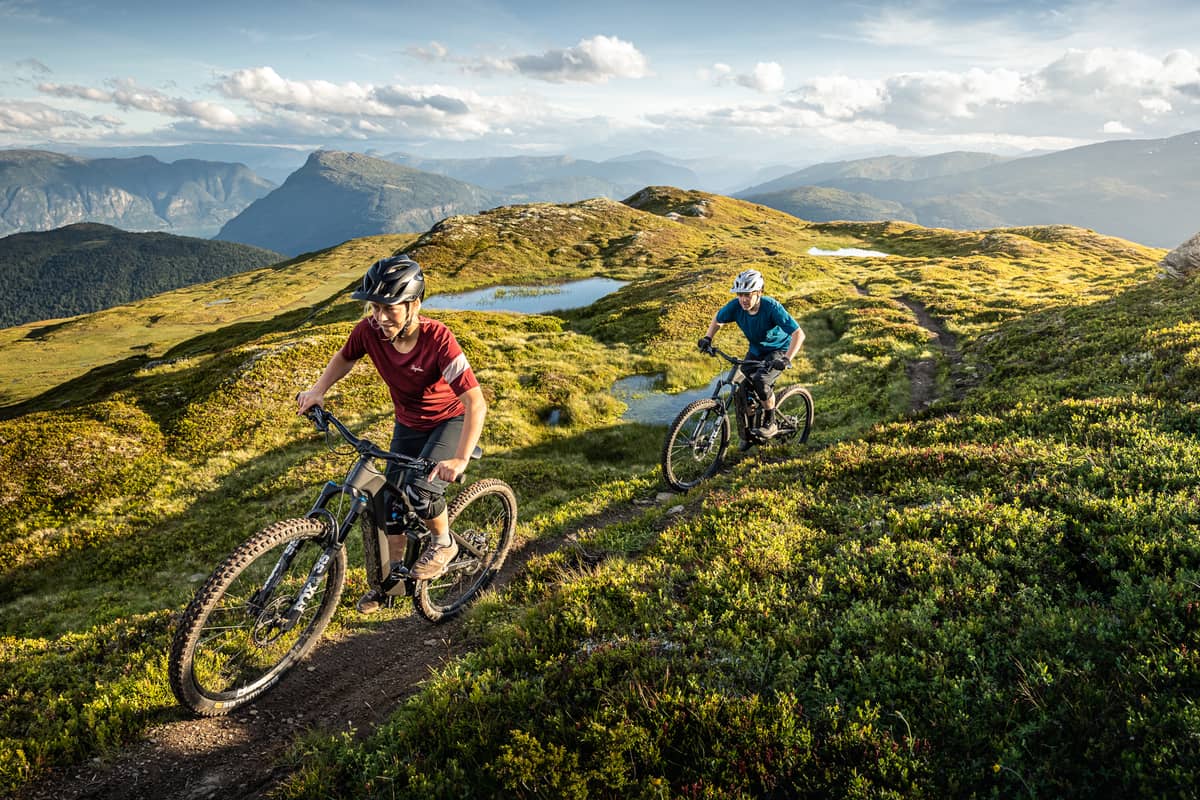 Focus Mountainbikes auf Berg